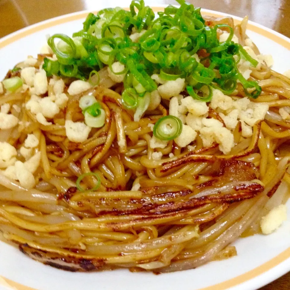 Snapdishの料理写真:カリカリ〜もやし焼きそば🍀カープソースで旨旨〜🤗💕 #カープソース|まいりさん