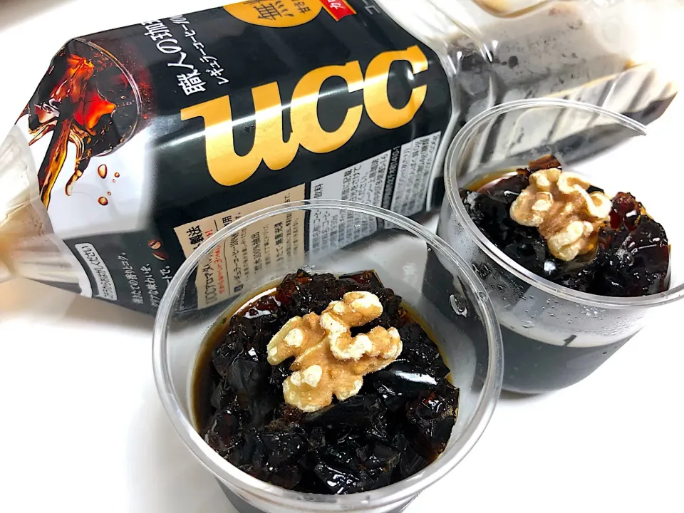 UCC職人の珈琲でコーヒーゼリー|こぐまさん