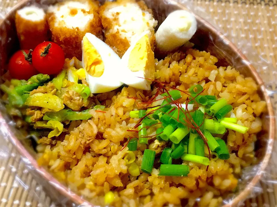 Snapdishの料理写真:#高校生男子のわっぱ弁当|もりや❤ゆりさん