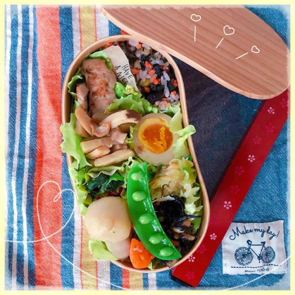 ６／２８ ｆｒｉ
豚ヒレ肉の柚子胡椒塩焼き弁当🍴|rinaronarさん