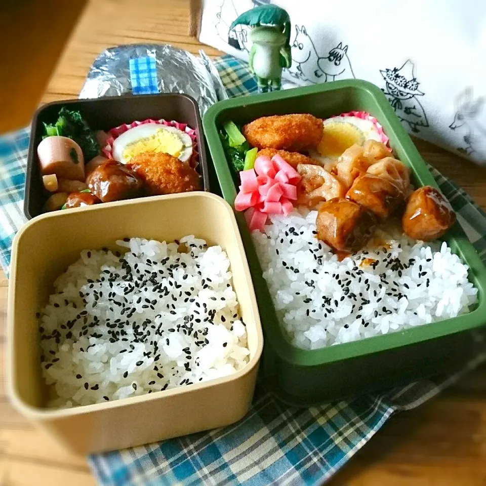 息子弁当・おっと弁当 6/28|ふ〜たん**さん