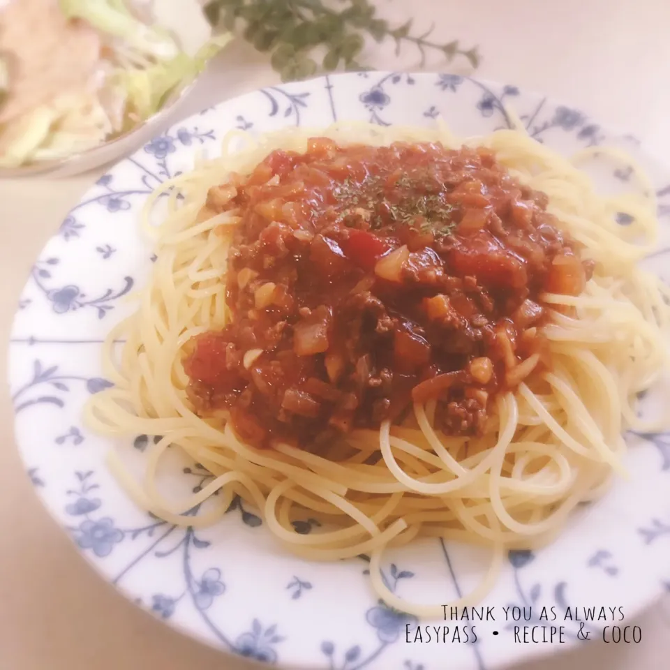 Snapdishの料理写真:野菜たっぷり♡手作りミートソース|ここさん