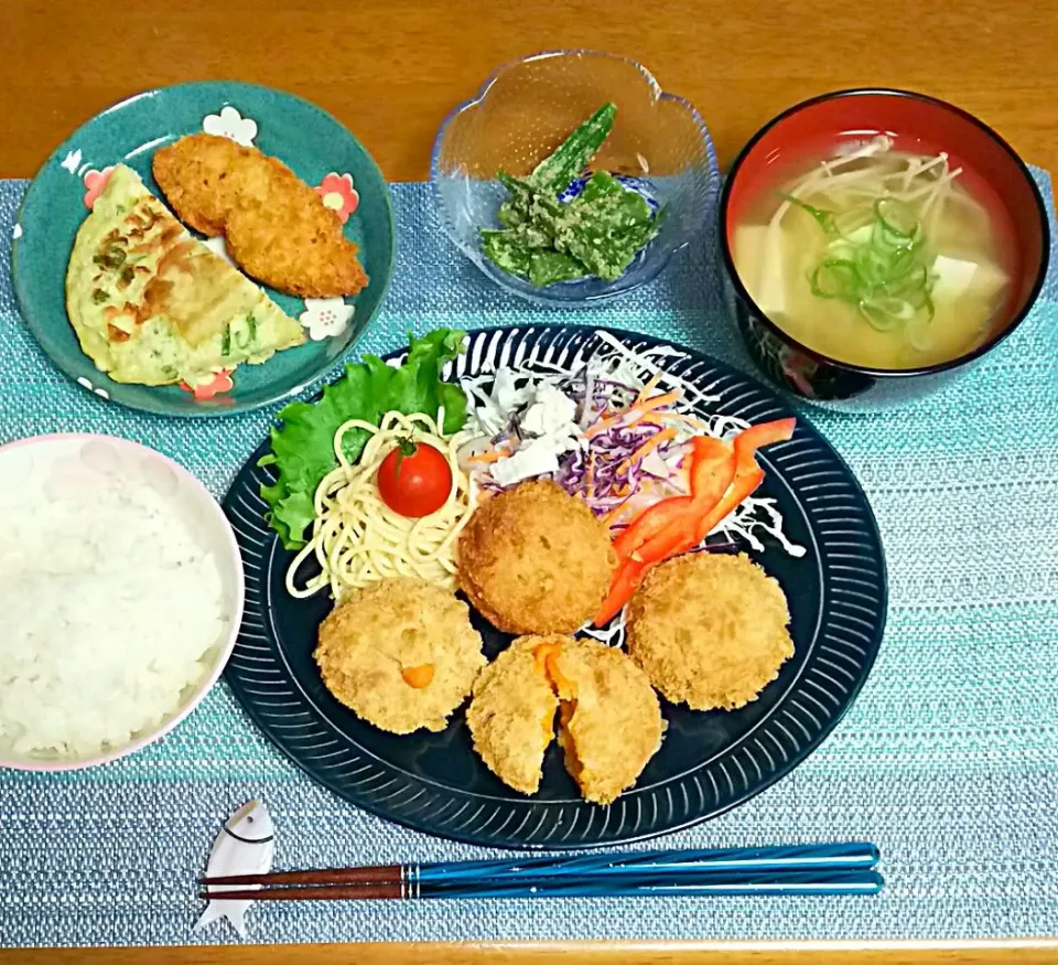 Snapdishの料理写真:今日の晩ご飯🌃🍴🎵|とししいたけさん