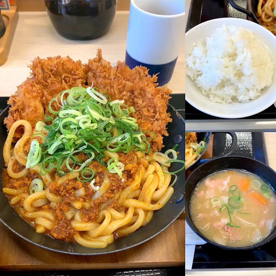 カレーうどんカツ定食|るみおんさん