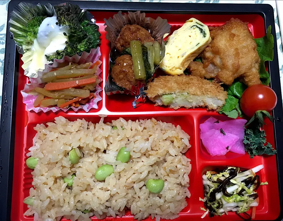 枝豆ごはん弁当 @すずなりキッチン|こいちさん