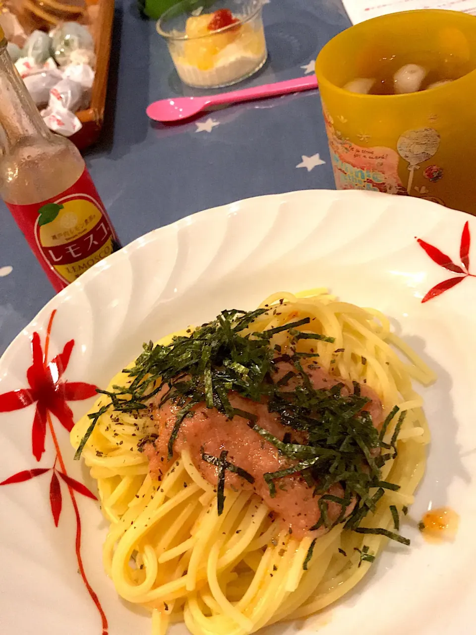 たらこクリームパスタ🍝  刻み海苔|ch＊K*∀o(^^*)♪さん