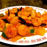 Snapdishの料理写真:Szechuan Shrimp|stevenさん