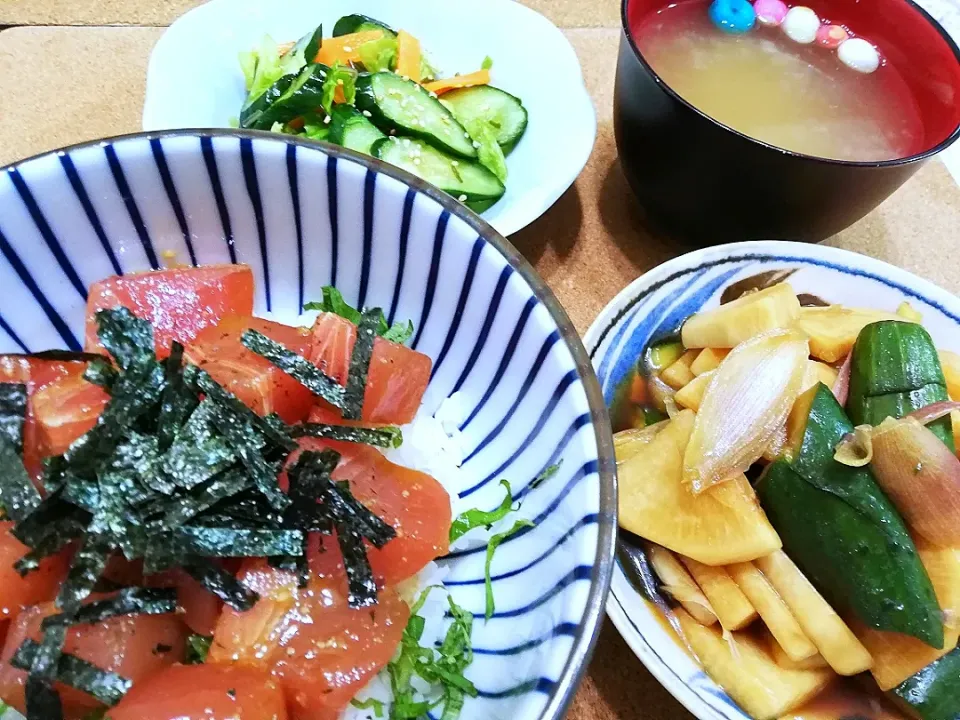 令和元年6月29日
鉄火丼で晩ご飯😚😚😚|たえさん