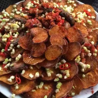 Snapdishの料理写真:Patates douces et champignons au four|Benjamin Gömböc Garrettさん