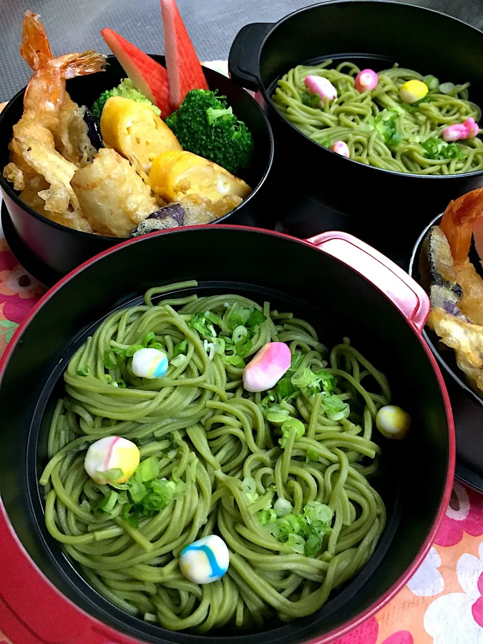 Snapdishの料理写真:茶そば弁当🍤|みっこちゃんさん