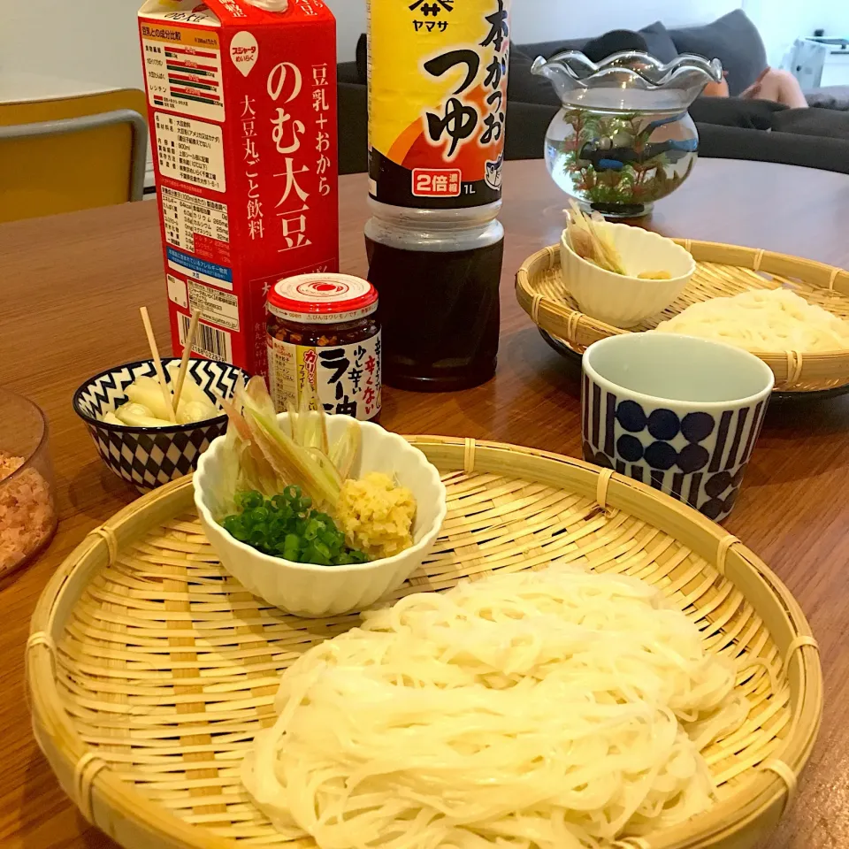 豆乳ラー油そうめん🍜|くろあおさん