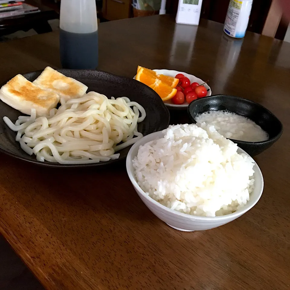 Snapdishの料理写真:試合当日の炭水化物な朝ごはん⚽️|あっつさん