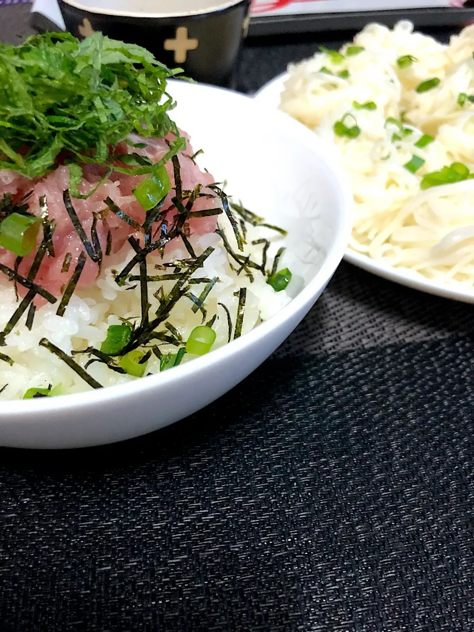 ネギトロ丼&素麺|ママ子さん