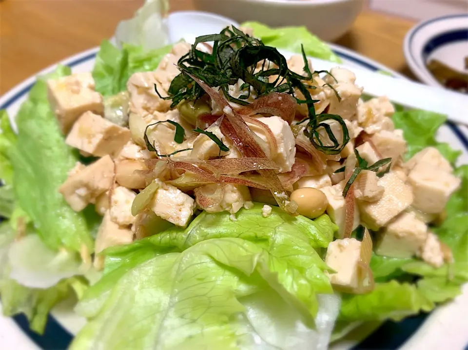 お豆腐とミョウガのサラダ|あやさん