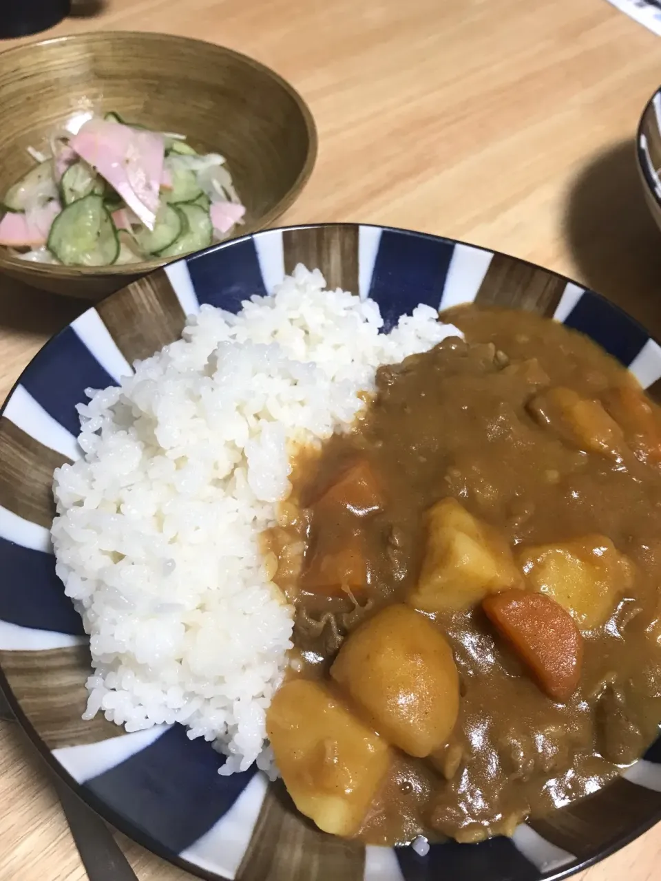 Snapdishの料理写真:#カレー#きゅうりとハムのマリネ|ケイさん