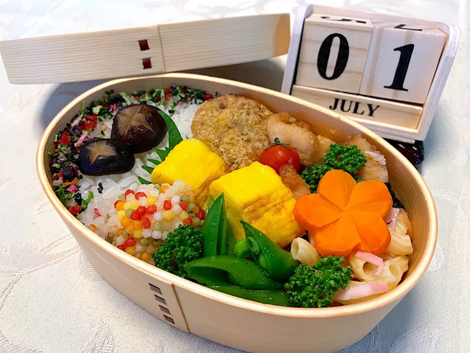 #女子高生弁当  #わっぱ弁当  #2019/7/1|みんみんさん