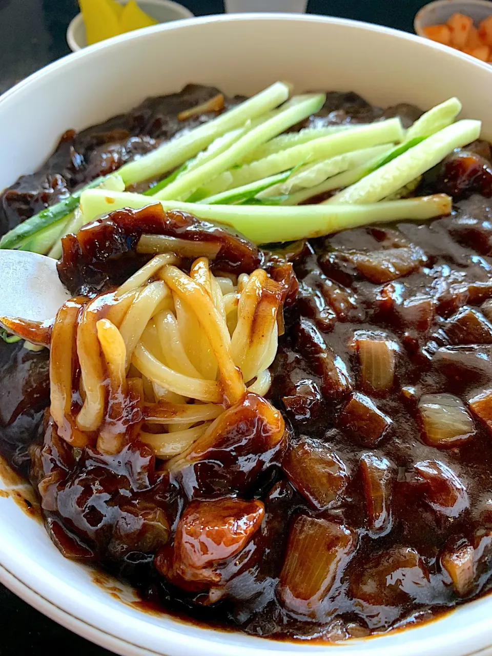 #Jajangmyeon korean black bean sauce & noodles|🌺IAnneさん