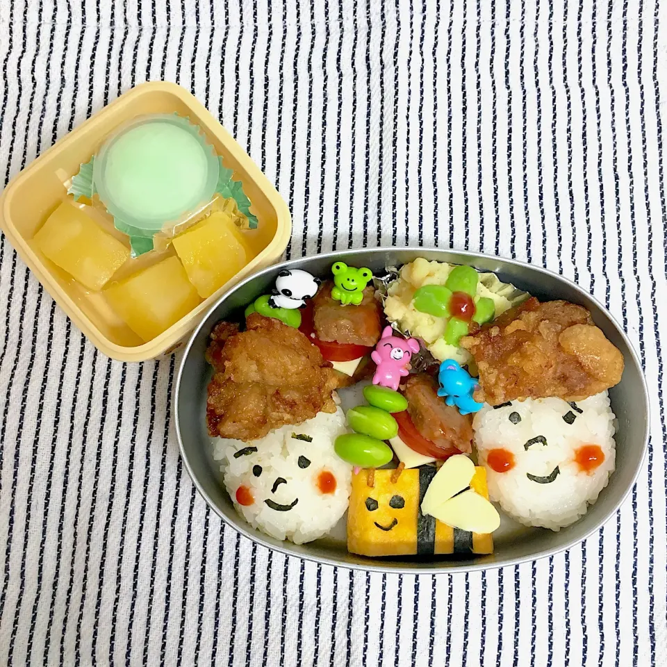 👦🏻息子弁当#ミツバチ#キャラ弁|まいまいさん