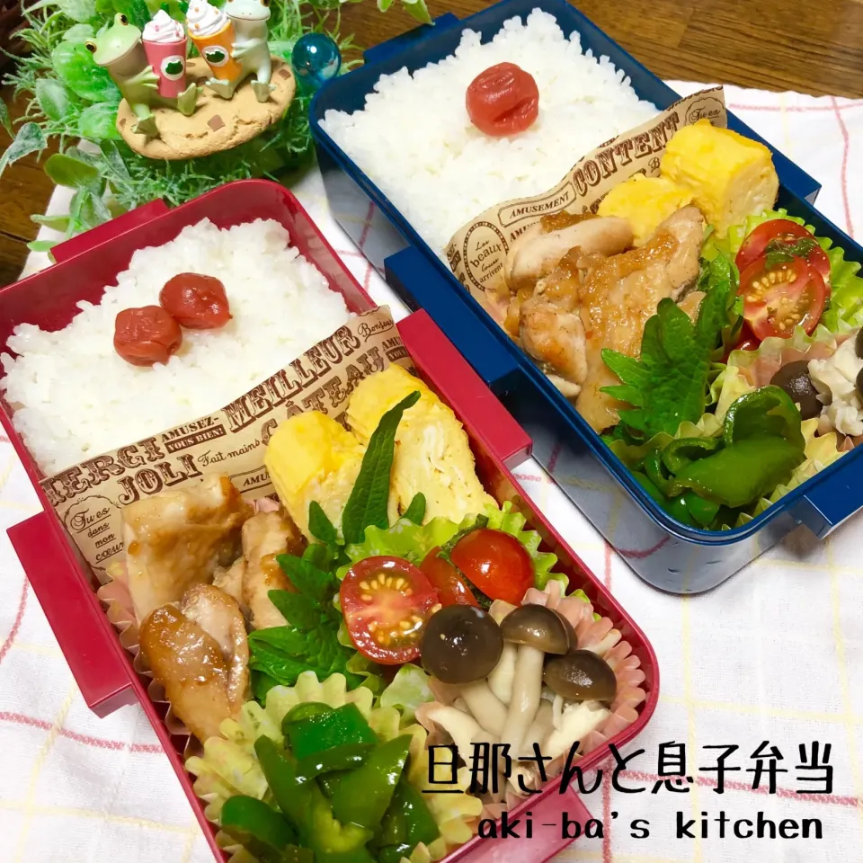 旦那さんと息子弁当7/1|アキーバさん