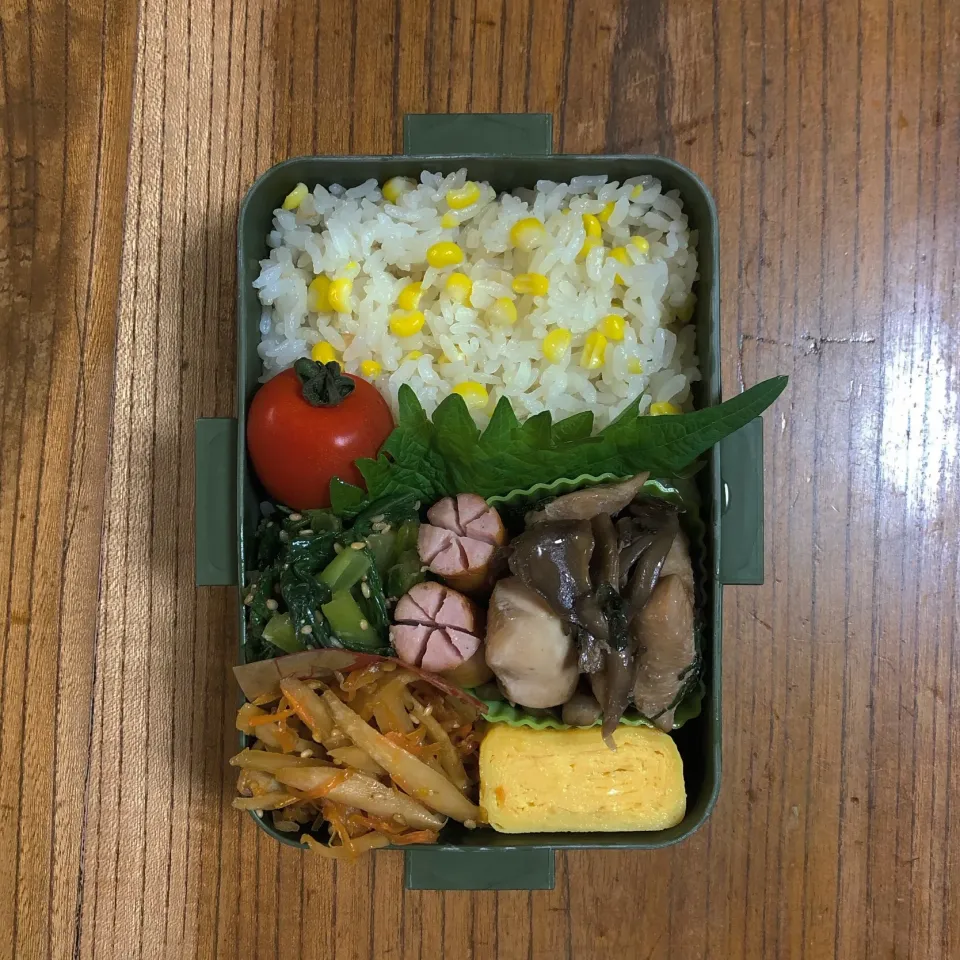 #お弁当  #お弁当記録  #lunchbox  #lunch  #とうもろこしご飯  #とうもろこし|はーさん