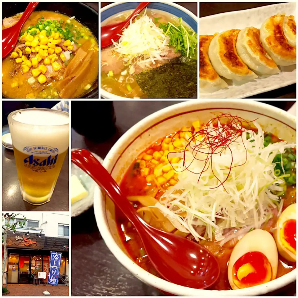 Today's Dinner🍴 餃子･ﾗｰﾒﾝ3種<辛香･塩･味噌>@麺や 与一|🌈Ami🍻さん