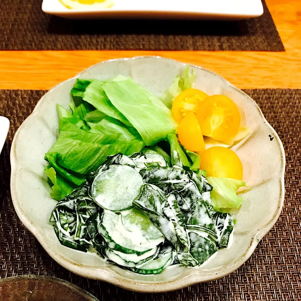 わかめときゅうりのマヨ醤油🥗サラダ
わかめときゅうりをマヨネーズ+お醤油で|いちごさん