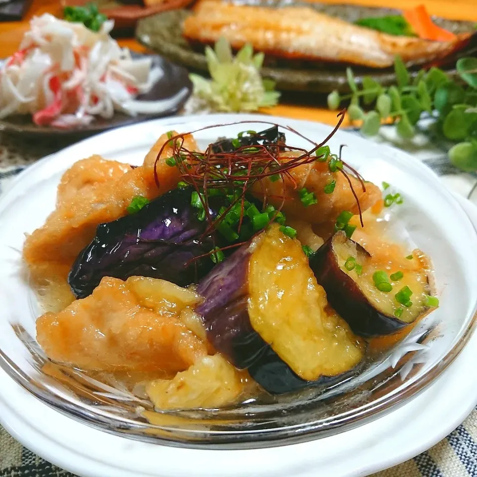 ～揚げ茄子と鶏肉のみぞれ煮～🍆|とまと🍅さん