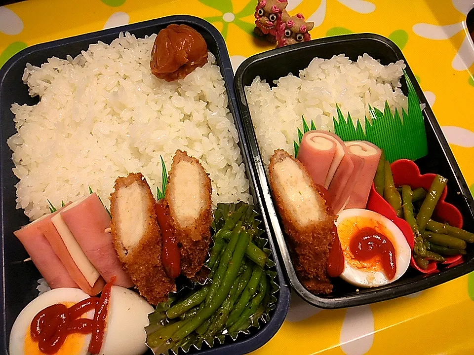 夫の弁当、娘の弁当|みどりさん