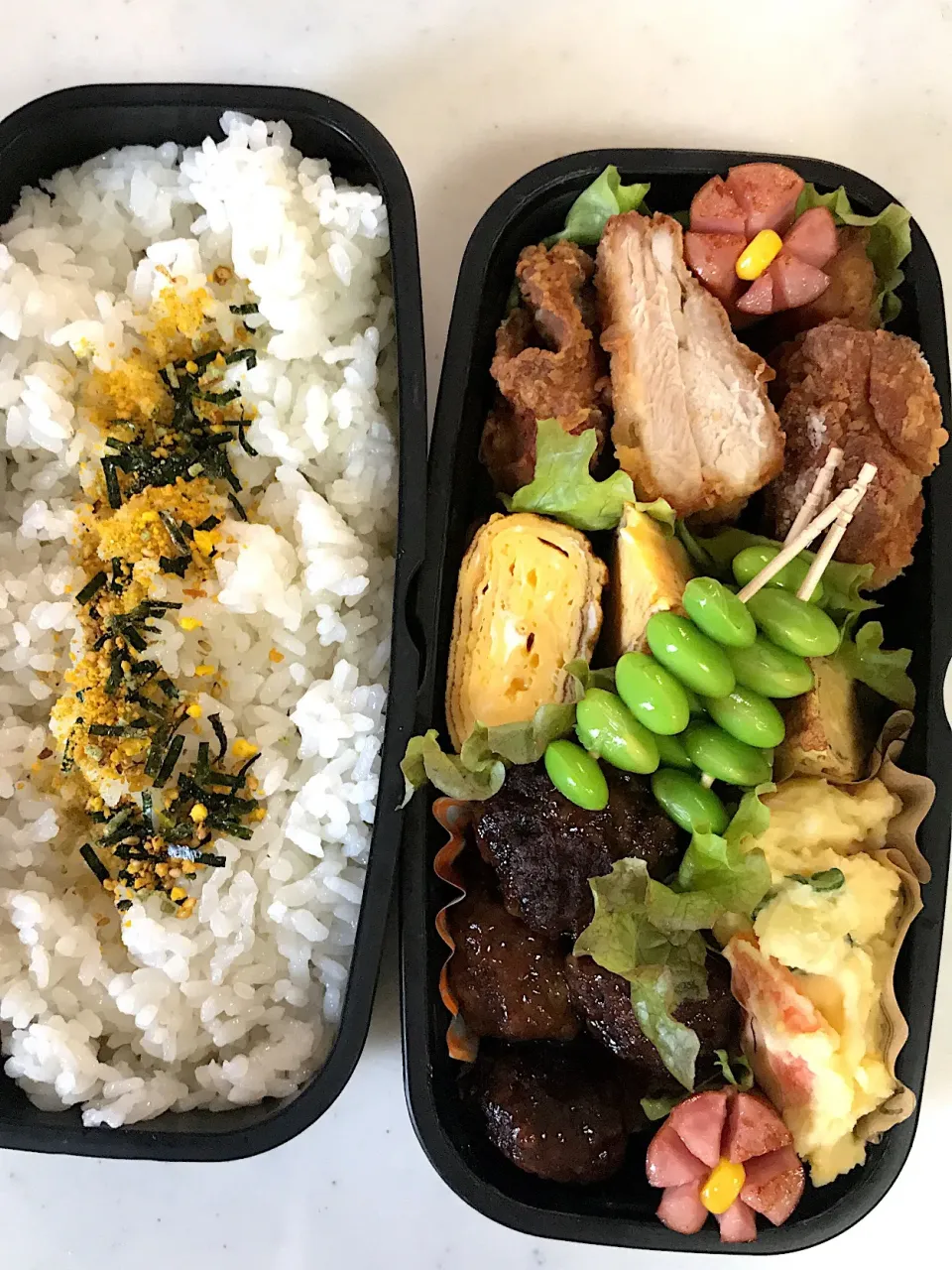 2019.7.3 中学男子のお弁当🍱|かおたまさん