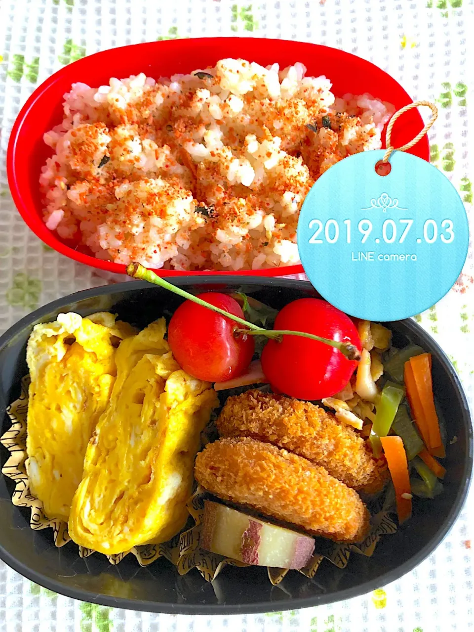 カレーコロッケ弁当 #jkお弁当|harutomomamaさん