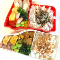 Snapdishの料理写真:2019.7.3保育園弁当|1oryさん