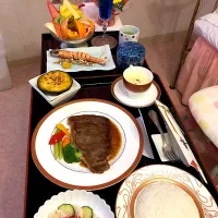 Snapdishの料理写真:退院前日のディナー♡|Ⓜ︎🅰®︎ℹ︎さん