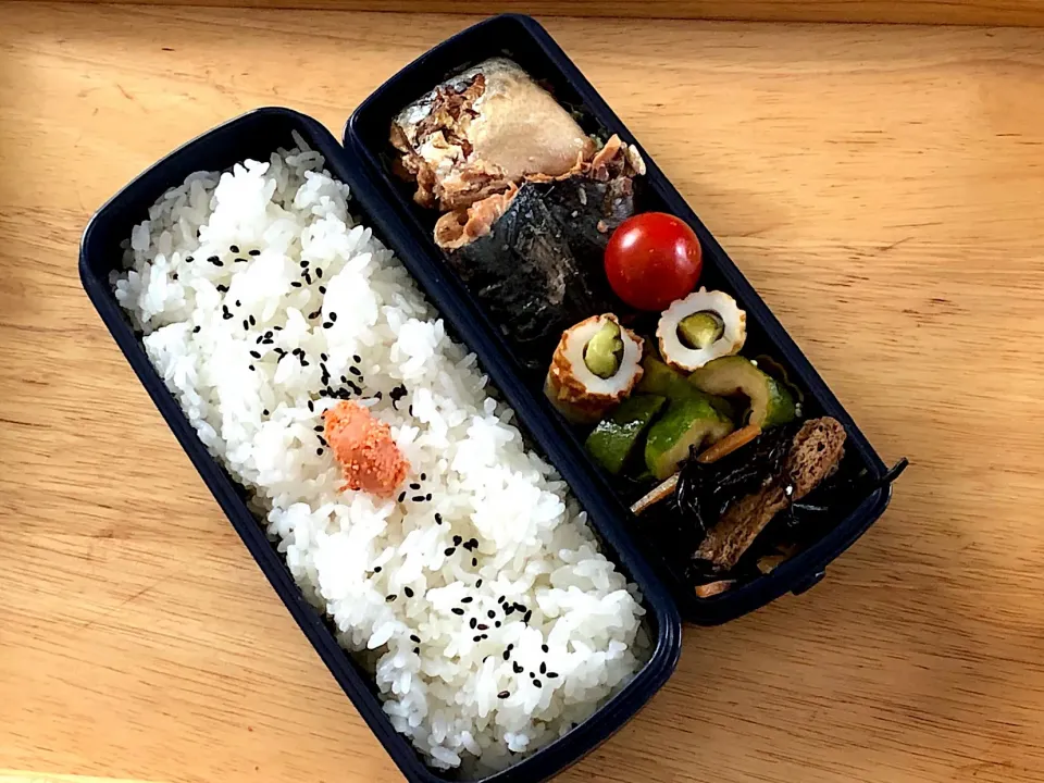 鯖の醤油煮(缶) 弁当|弁当 備忘録さん