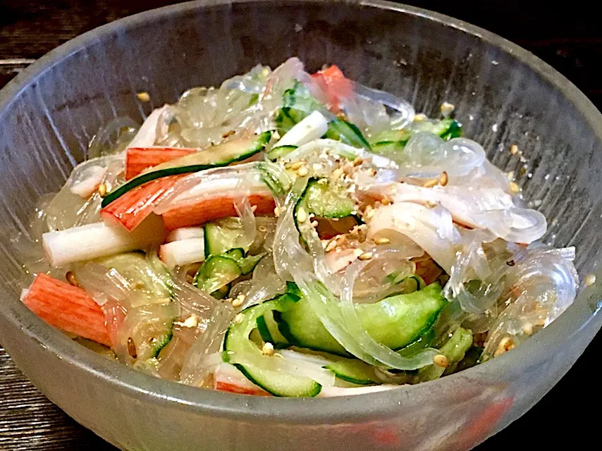 春雨の中華風酢の物
・ラー油でピリ辛
・砂糖代替で甘酒
・まろやかな味|mottomoさん