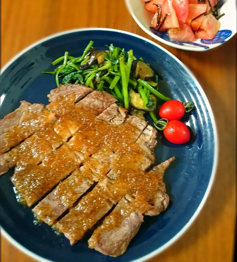 おろし醤油牛ｽﾃｰｷ|まりおさん