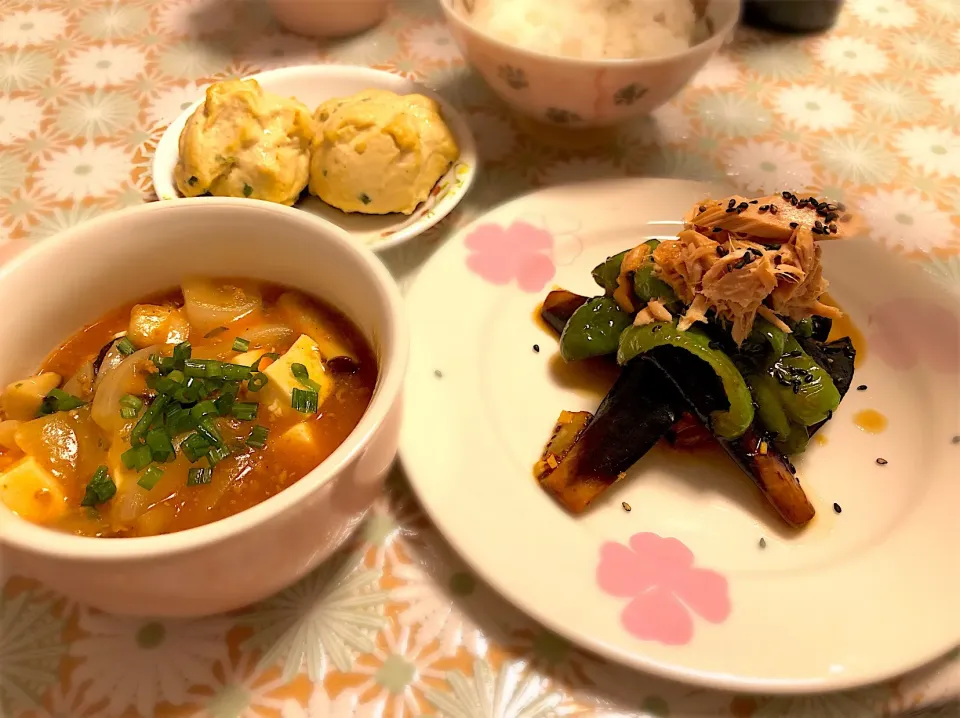 茄子とピーマンの揚げ浸し
麻婆豆腐|FKTMPさん