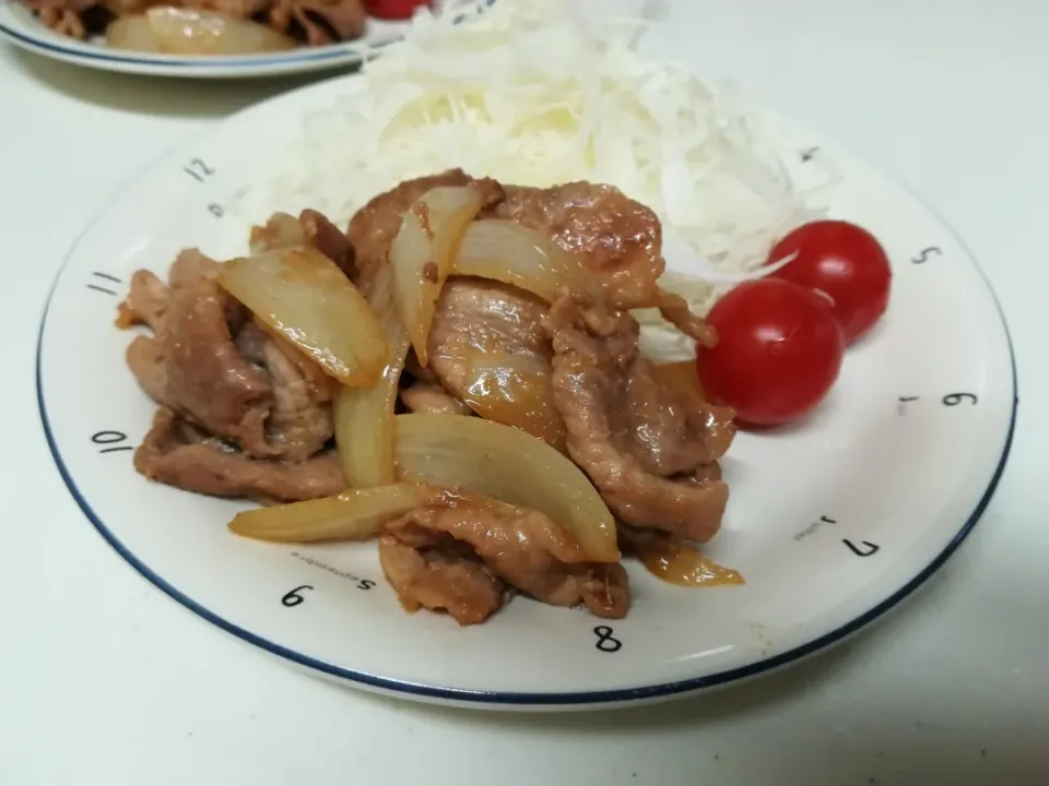 豚のしょうが焼き😋|たらひろさん