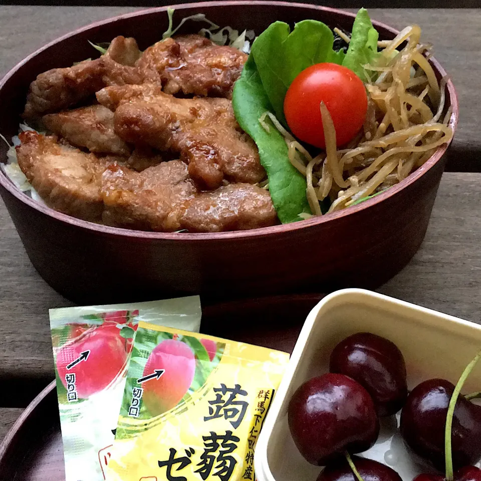 Snapdishの料理写真:#茶色弁当  #曲げわっぱ弁当  #男子高校生弁当  #のっけ弁当|さい。さん