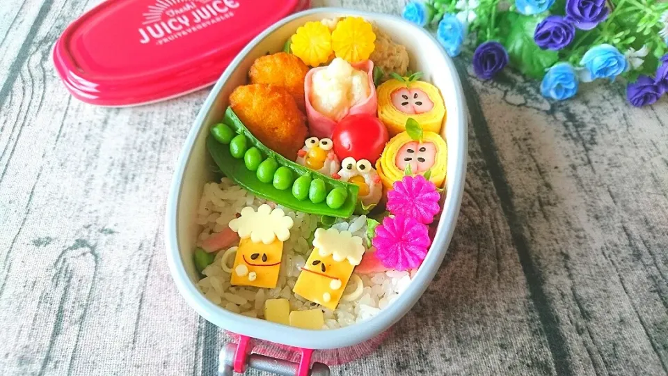 Snapdishの料理写真:ビアホールの日弁当|よよちさん