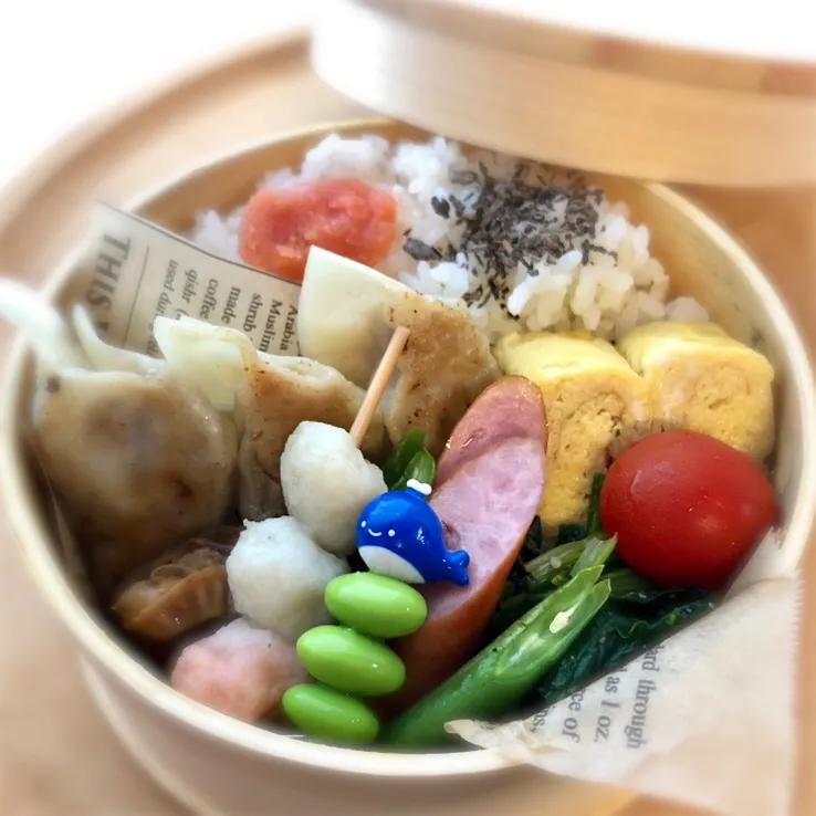 令和元年7月1日(月) お弁当
手作り餃子お弁当|みかりんさん