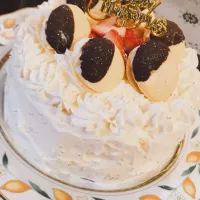 Snapdishの料理写真:クリスマスケーキ🎄🎂🎅|なーちゃんさん