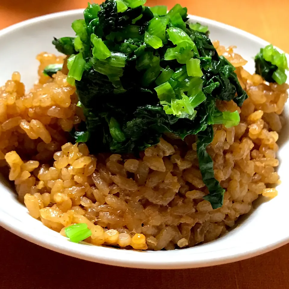 ほうれん草のみそ飯
 #なると屋＋典座の野菜をいただく|ゼニコさん