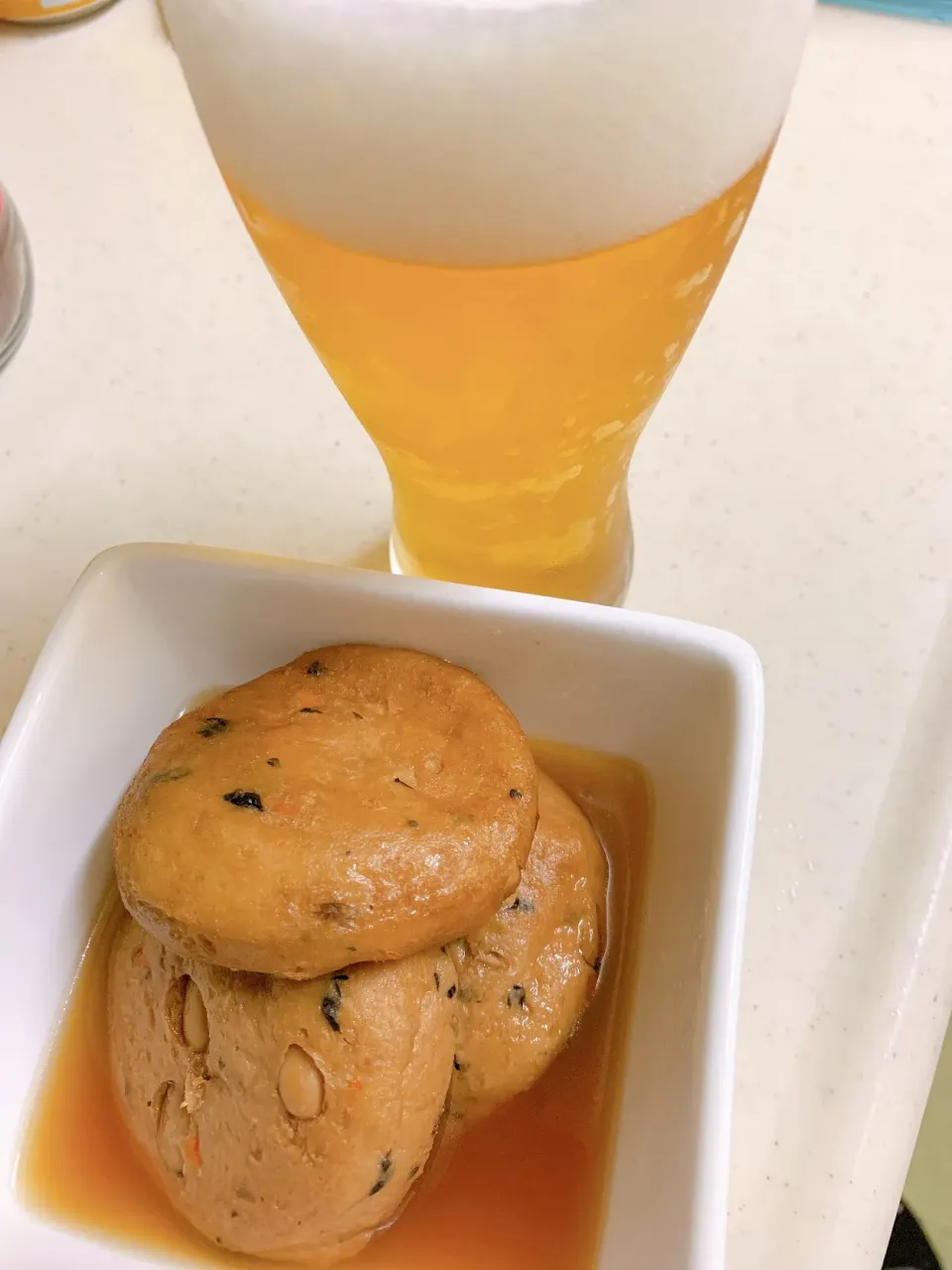 今夜の晩酌
がんもどきとビール|たにぐちほまれさん