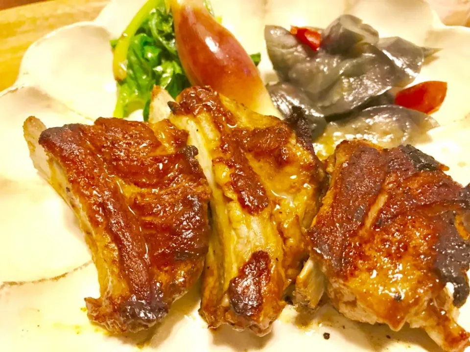 20190704🍺私の晩酌セット🍶  #snapdishi #筋トレ後は肉肉🍖|akiyo22さん