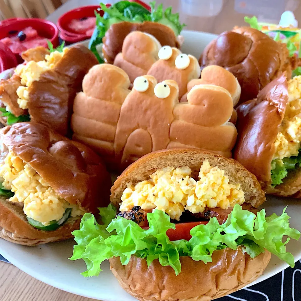 ロールパンサンドイッチ🥪|てんさん