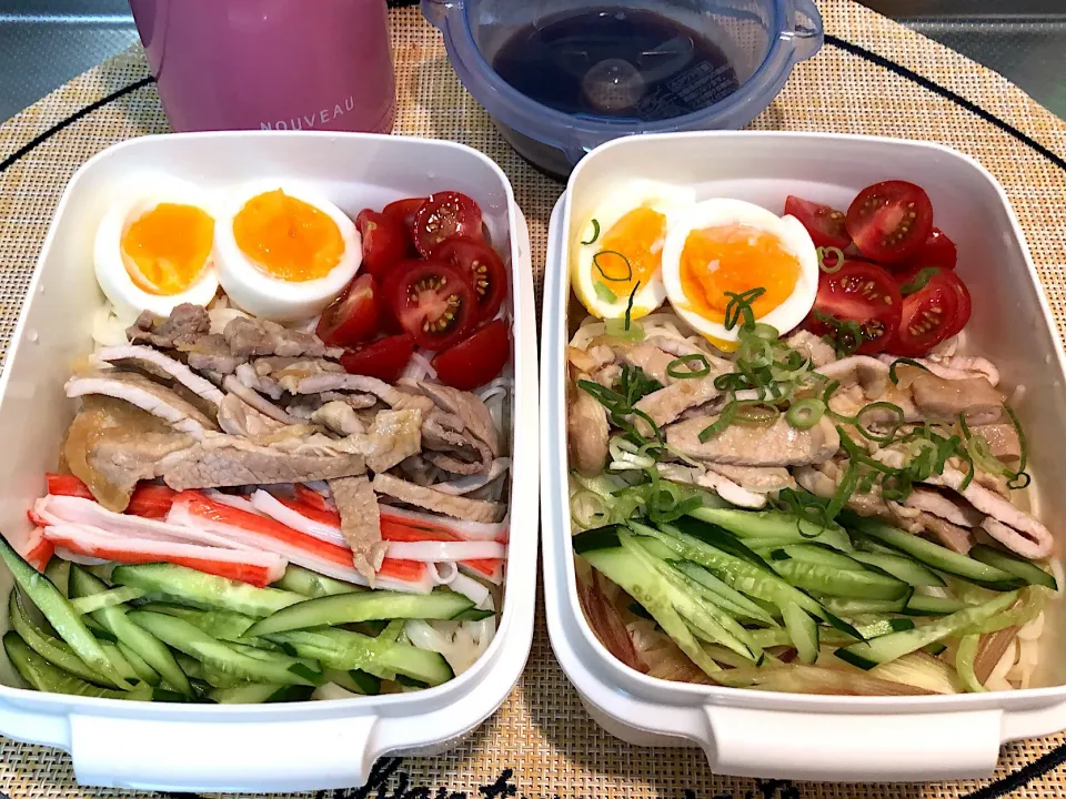 ママ&JKお弁当♪ぶっかけそうめん✨|ぺこぽこさん