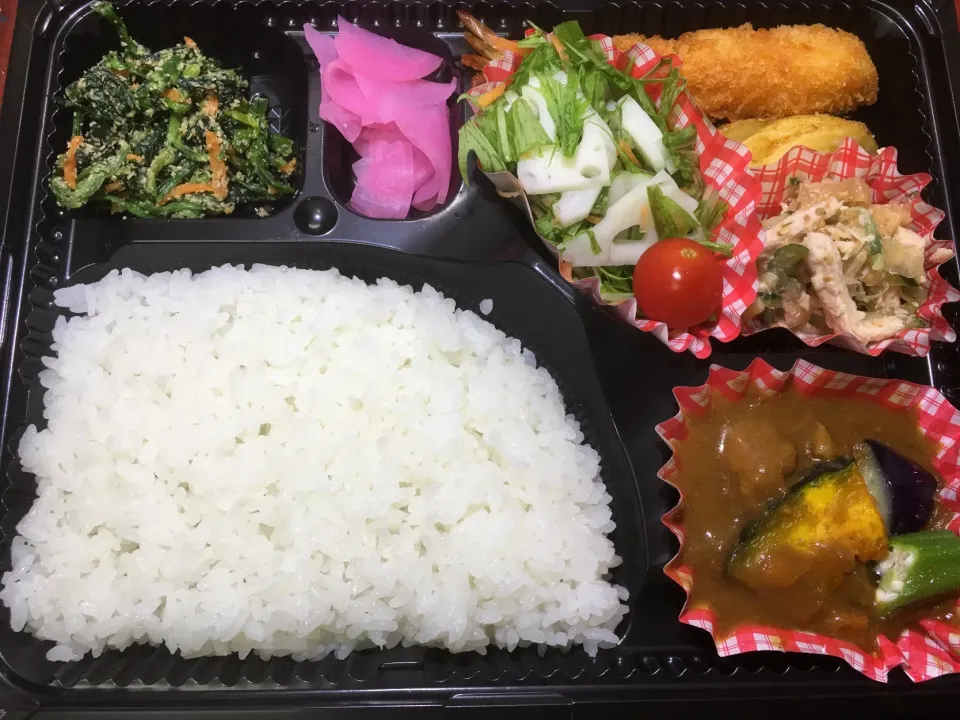 夏野菜カレー 日替わり弁当 宅配ランチ 豊川市配達|Naokazu Kuritaさん