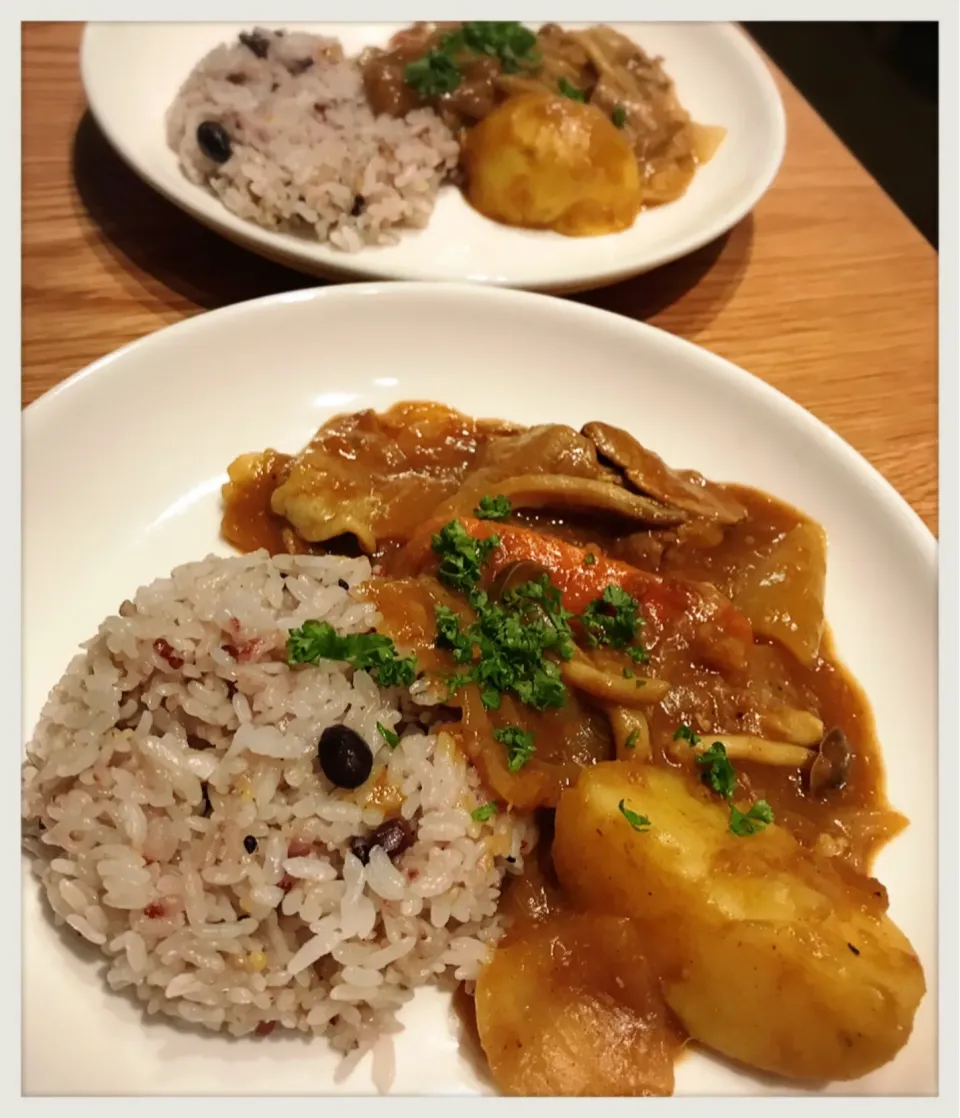 薄切り肉で速攻カレー。Curry and rice|toyamadaさん