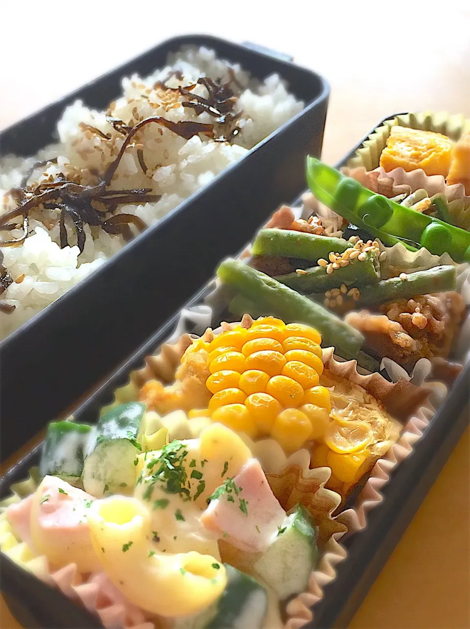 牛プルコギとバター醤油やきもろこしのお弁当|Lily2525さん