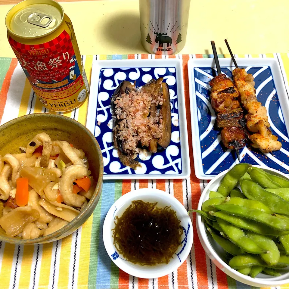 切り干し大根の煮物と焼き鳥|Noriyuki Saitoさん